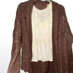 Cardigan and Top (American Eagle)